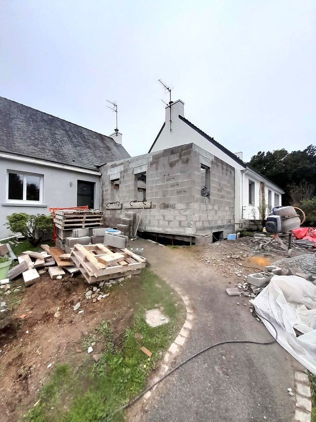 Extension sur sous-sol, Merlevenez