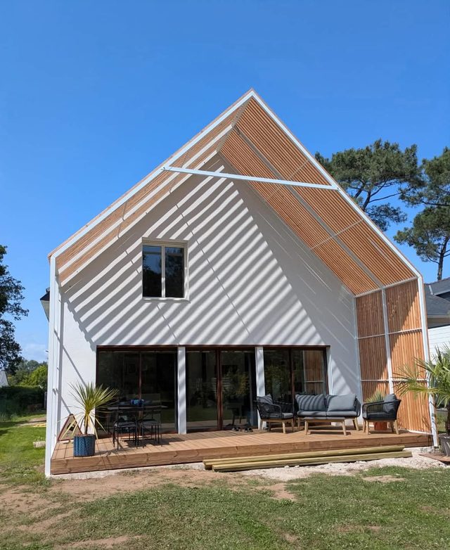 Maison à Ploemel après le percement de 6,20 m du mur porteur
